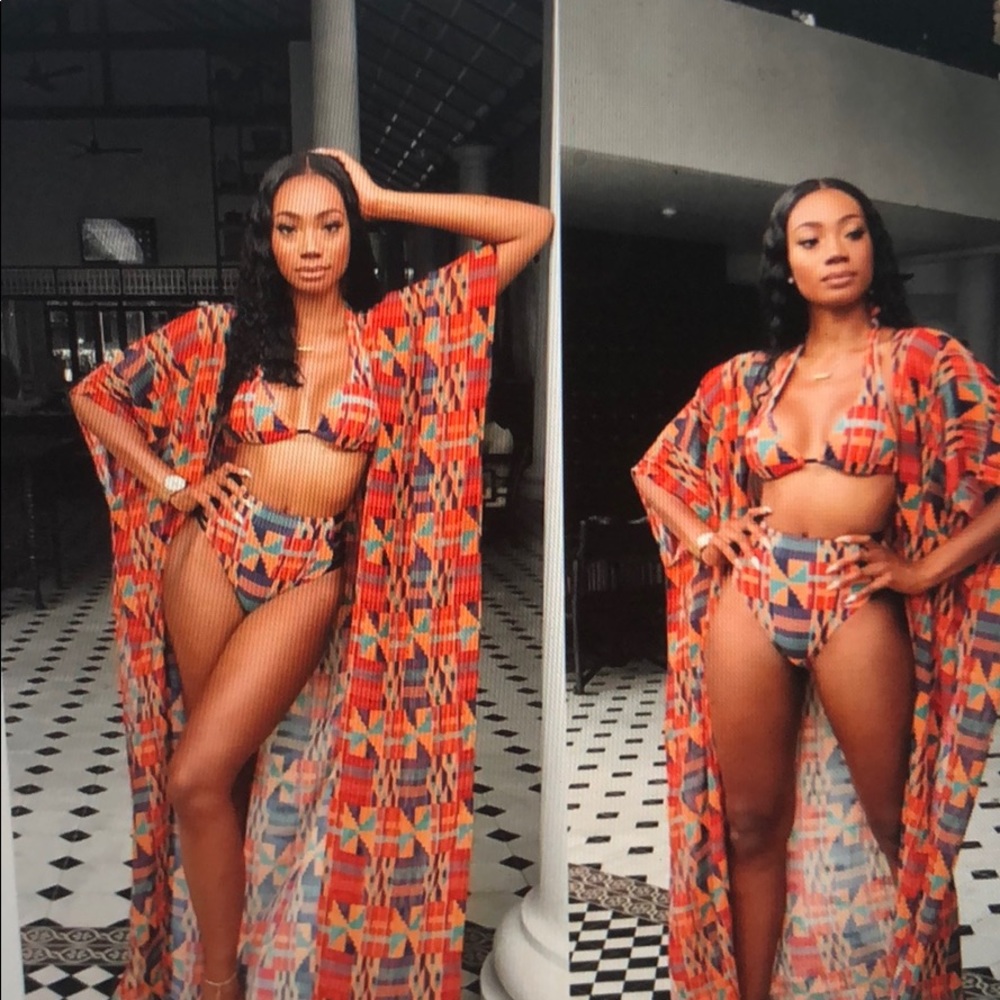 Geometric 3 piece swimsuit  Brand New